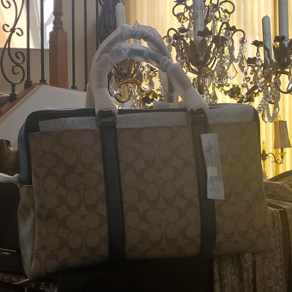 ♥️ DECIDED TO KEEP ♥️Coach Trekker Carryall In Signature - Travel - Picture 17 of 17